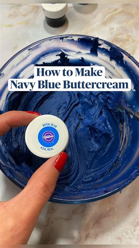 How To Make Navy Blue Buttercream
