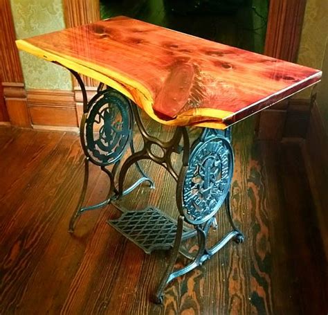 4.4 out of 5 stars 69. Antique Singer Treadle Sewing Table with Live Edge Cedar ...