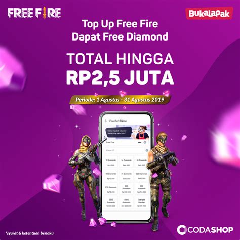 Free fire generator and free fire hack is the only way to get unlimited free diamonds. Top Up Free Fire Dapet Free Diamond Cuma Di BukaLapak ...
