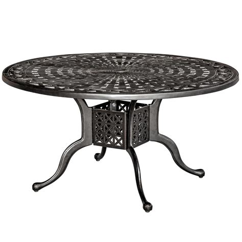 Classique 42 Inch Round Cast Aluminum Patio Coffee Table By Lakeview