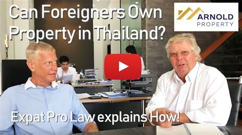 Malaysia as a place to buy property. Can Foreigners Own Property in Thailand? - YouTube