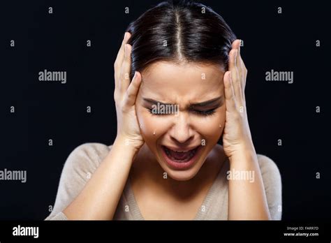 Pleasant Girl Expressing Emotions Stock Photo Alamy