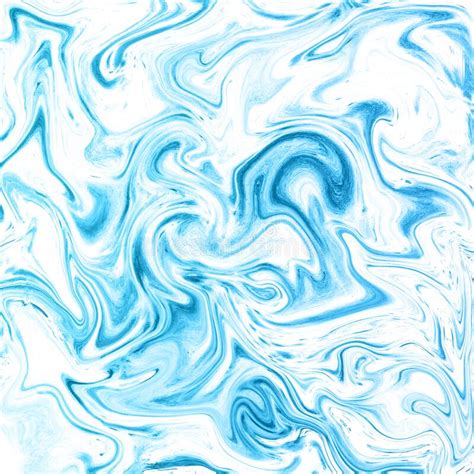 Blue Abstract Mystic Nature Hand Drawn Watercolor Background Raster