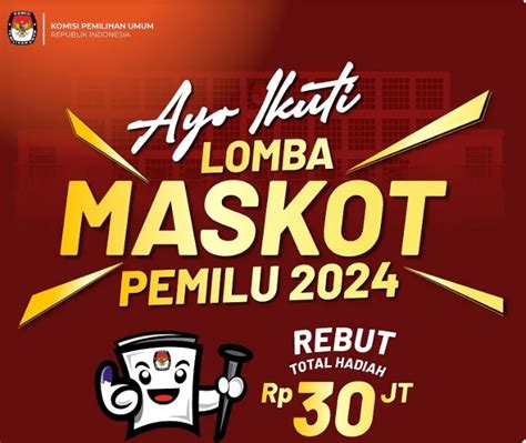 Sukseskan Pemilu 2024, KPU Gelar Lomba Desain Maskot Berhadiah Rp30 Juta! - 60dtk.com