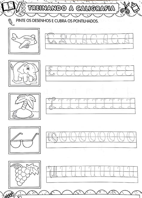 Atividades Treinando A Letra Cursiva SÓ Escola E