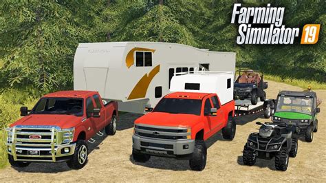 Fs19 Going Camping Loading Up The Toy Hauler With Atvs And John Deere