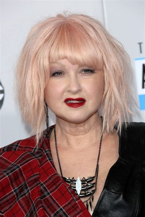 Cyndi Lauper Blonde And Pink Hair