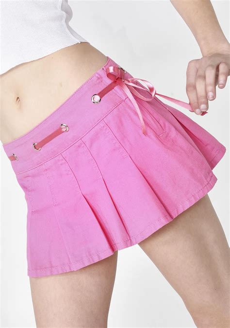 Sugar Thrillz Pleated Mini Skirt Pink Mini Skirts Pleated Mini