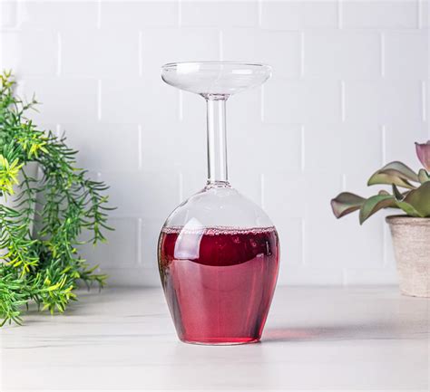 Upside Down Wine Glass