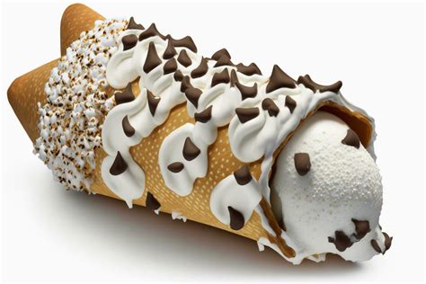 Delicious Cannoli Italian Pastry On Isolated White Background Ai