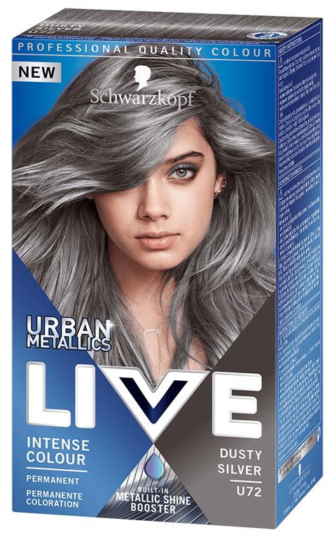 Schwarzkopf Live Urban Intense Metallic Hair Colour Dusty Silver U72