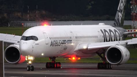 Airbus A350 1000 Xwb Demonstration Tour Sunset Landing At Auckland