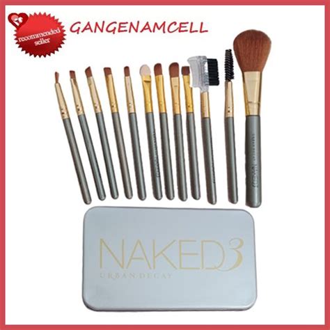Jual Kuas Make Up Naked3 Set Isi 12pcs Kemasan Kaleng Makeup Brush Profesional Berkualitas Di