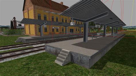 Railway Station V 10 Building 1 Farming Simulator 19 17 15 Mod
