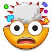 🤯 Shocked Face With Exploding Head Emoji png image