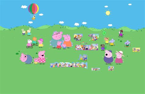 Image All Peppa Pig Characters V4 Peppa Pig Fanon Wiki Fandom