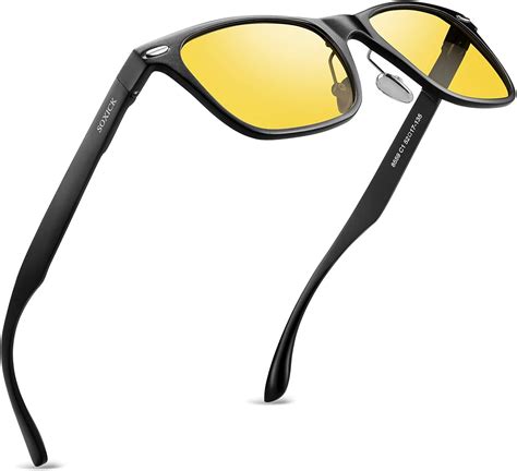 soxick night driving glasses anti glare polarized night vision sunglasses for men