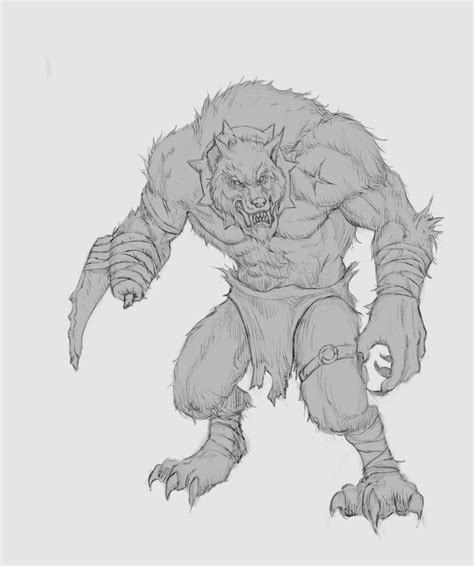 How To Draw A Werewolf At How To Draw