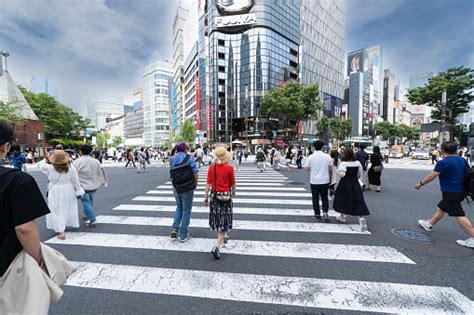 Ginza Zebra Crossing Tokyo Japan Stock Photo Download Image Now