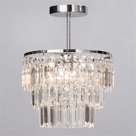 To our valued customers, we regret that due to technical challenges caused by new regulations in europe, we can for the time being no longer accept orders from the european union. Vasca Crystal Bar IP44 Chandelier Semi Flush Light | Litecraft