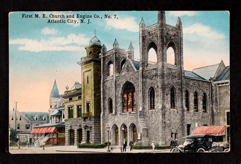 Atlantic City First M E Church Methodist Carte Postale Ancienne