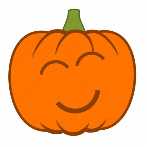 Emoji Halloween Happy Holiday Joy Love Pumpkin Icon