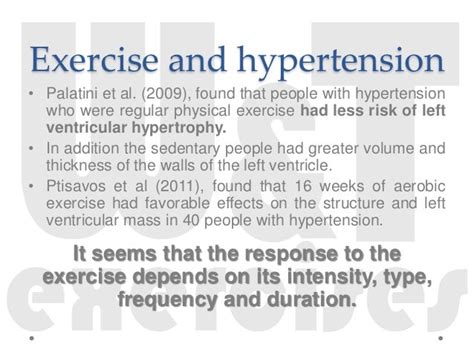 Exercise And Hypertension