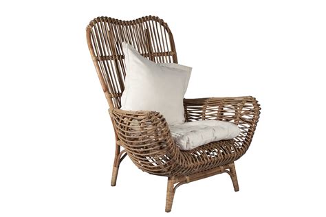 3pcs patio furniture set, wicker rattan table and chairs, outdoor furniture set, garden sofa includes 2 rattan chair and a coffee table rattan chair with comfortable cushions, adds elegance and practicality ergonomic armrest and. Ibolili Round Back Rattan Chair & Reviews | Wayfair