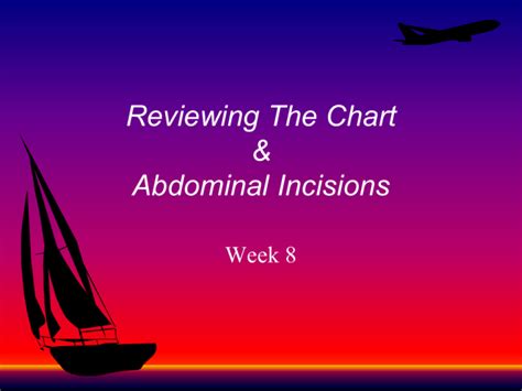 Reviewing The Chart And Abdominal Incisions
