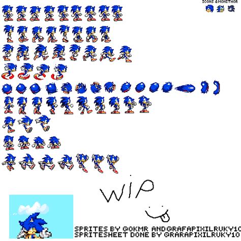 Sonic Advance Sonic Spritesheet By Rafapixelcreator On Deviantart
