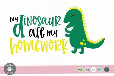 Dinosaur Svg Back To School Svg Funny Kids Svg By Jae Marie Digital