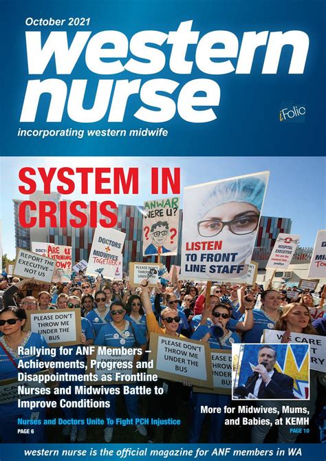 Western Nurse Magazine October 2021 By Anf Western Nurse Magazine Issuu
