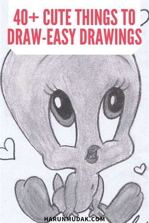 40 Cute Things To Draw Cute Easy Drawings Cute Easy Drawings Cute