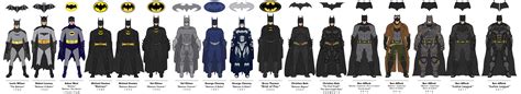 The Batman Live Action Batsuit Evolution By Efrajoey1 On Deviantart