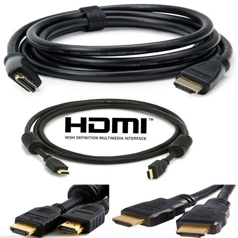 Hi Speed Hdmi Cable Gold Plated H Speed For Lcd Hdtv 3d Ps3 Xbox 360 Sky