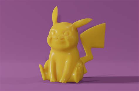 Fichier Stl Gratuit Pikachu Pokemon・plan Imprimable En 3d à Télécharger