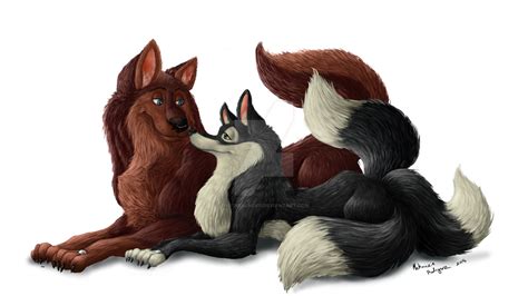 Fox And Wolf By Notrealneko On Deviantart
