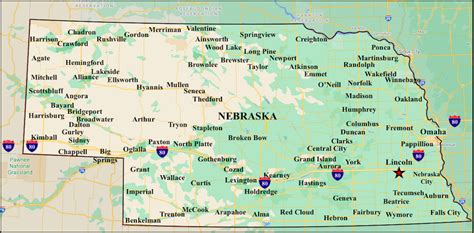 Printable Map Of Nebraska Printable Map Of The United States