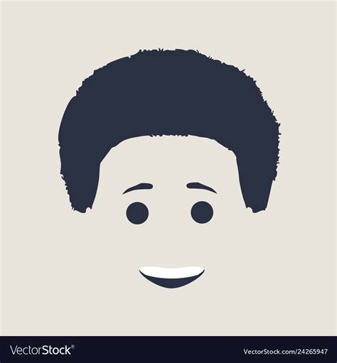 Smiling Happy Avatar Royalty Free Vector Image