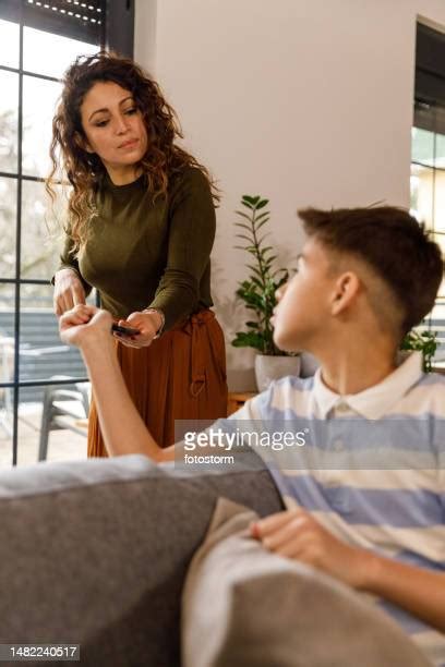 Mom Lecturing Teenage Son Photos And Premium High Res Pictures Getty Images