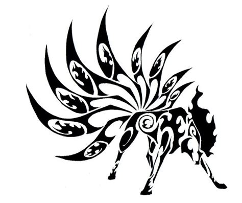 Nine Tails Fox Tribal Tattoo Art Pinterest