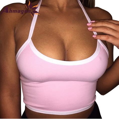 Ahmagen 2017 Summer Sexy Women Tank Top Bustier Bra Vest Crop Top