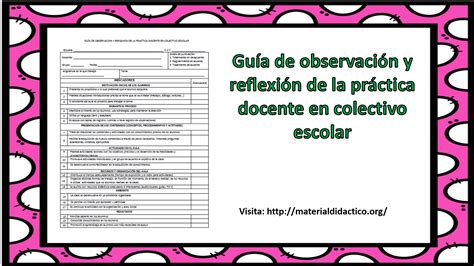 Ejemplo De Guia De Observacion De Clase Variaciones Clase