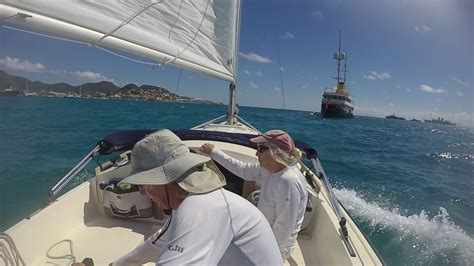 Horizon Cat Sailing Simpson Bay And Megayachts Youtube