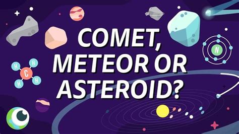 Comet Meteor Or Asteroid The Real Difference Youtube Science
