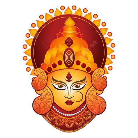 Festival Durga Puja Vector Hd Png Images Goddess Durga Face With White Hot Sex Picture