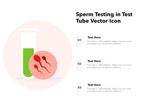 Sperm Testing In Test Tube Vector Icon Ppt Powerpoint Presentation File