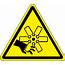 Cut Or Crush Hazard ISO Triangle Symbol