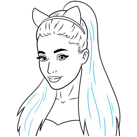 Draw Ariana Grande Step By Step Anderson Theshe
