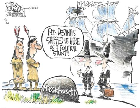 7 Cartoons About Desantis And Abbotts Migrant Relocation